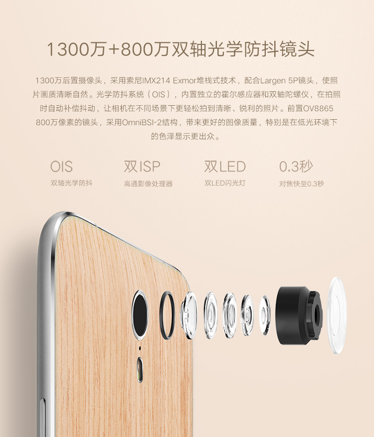 
                                        联想 ZUK手机（z1221）白色 64GB 移动联通电信4G手机 双卡双待4G手机                