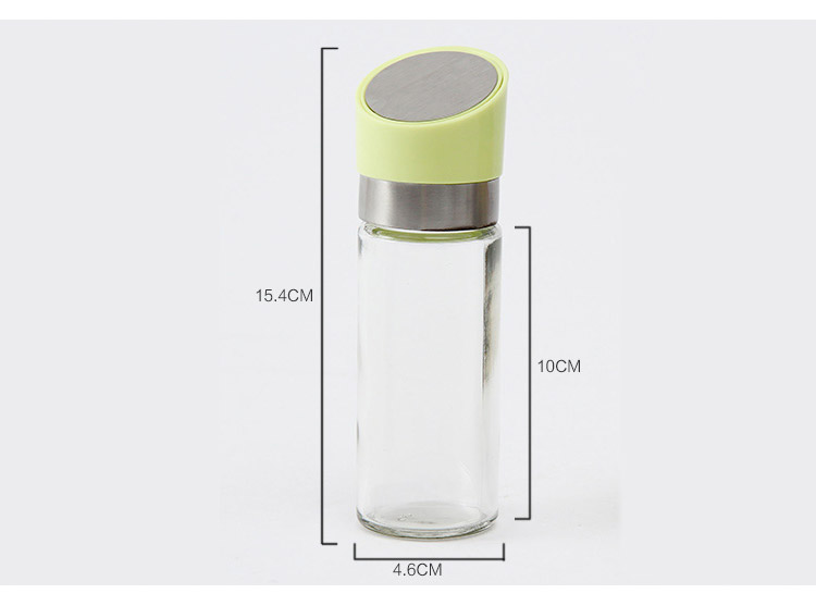 欧润哲 油瓶 旋盖玻璃防漏酱醋瓶 110ml 2只装