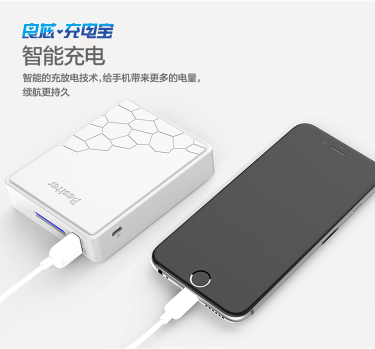 
                                        
                                                            倍斯特（Besiter）10000毫安 移动电源/充电宝 智能便轻小巧 双USB输出 带电量显示 苹果/安卓通用 0137DA                