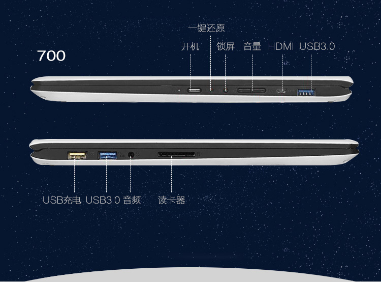 聯想yoga700/yoga710-14英寸超薄筆記本電腦 平板二合一i5-6200u yoga