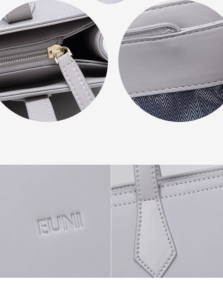 euni时尚女包女士单肩包横款潮流手提包大包托特包新款休闲包包女手袋