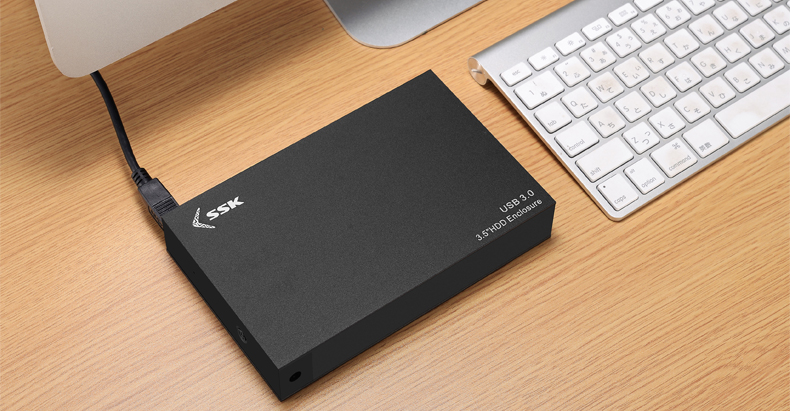 SSK飚王 HE-G3000 台式机移动硬盘盒 3.5英寸 sata串口高速USB3.0