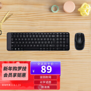 罗技（Logitech）MK220 键鼠套装 无线键鼠套装 办公键鼠套装 黑色 带无线2.4G接收器