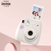 INSTAX富士instax立拍立得 一次成像相机 mini7+（mini7c/s升级款）白