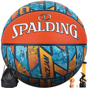 斯伯丁（SPALDING）空中大灌篮联名款篮球 成人室内室外比赛训练7号PU材质篮球 77-196Y