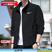 耐克（NIKE）外套男上衣 25春夏季新款运动服休闲透气跑步快干防风衣梭织夹克 热推/Dri-FIT经典薄款/晒图退10 偏小一码 S (165/84A）