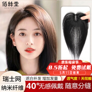佰丝堂假发女真发全真人发丝女士中年头顶补发片遮白发刘海长发增加发量