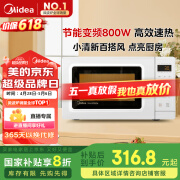 美的（Midea）变频小清新微波炉 液晶屏幕 磨砂面板 小型20L家用 匠心工艺（PM2002）