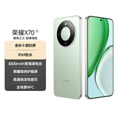 荣耀X70 12+512 竹韵青 金标十面抗摔 80W无线超级快充 IP69防水 荣耀绿洲护眼屏 AI手机 国家补贴