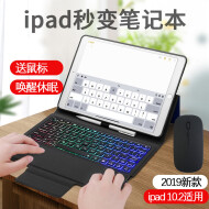 虎克 ipad键盘鼠标保护套10.2英寸A2270无线蓝牙键鼠套装A2199平板电脑苹果壳A2197 10.2键盘鼠标套装 蓝色 ipad2020保护套ipad8/7第八代外壳