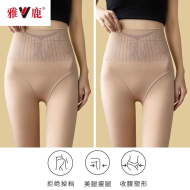 雅鹿水光袜外穿光腿神器肉色秋冬季加绒花仙子打底裤连裤袜加厚女 【2件装 踩脚】自然肤 120克【无绒】均码80-120斤