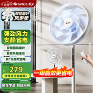 格力（GREE）【双层扩风扇叶】立式电风扇大风量家用落地扇广角摇头定时遥控电扇台地两用落地扇 FSZ-30X65Bg7
