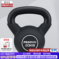PROIRON普力艾 壶铃男女提壶哑铃壶健身壶铃铸铁深蹲练臀器械浸塑 20KG
