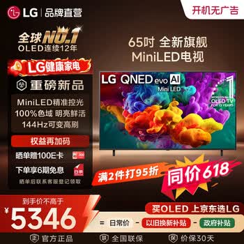 LG品质款QNED系列 65/75/86英寸电视 Mini LED 超薄4K电视机 144Hz高刷 杜比视界开机无广告 65英寸 【推荐距离2m】65QNED85BCA