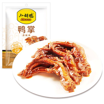 小胡鸭 卤味熟食小吃  香辣味鸭爪掌118g