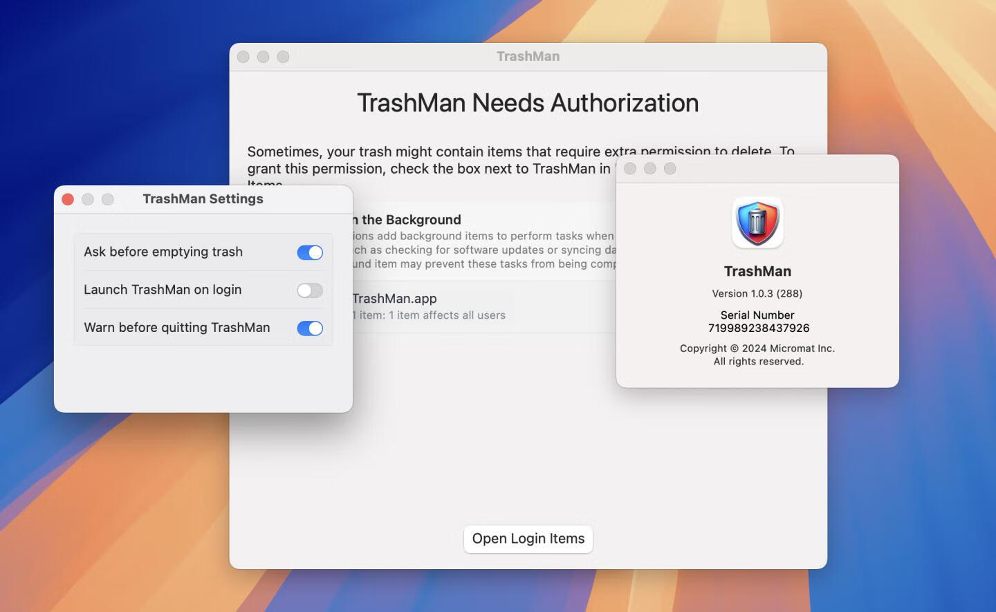 TrashMan for Mac v1.0.3激活版 垃圾清理工具