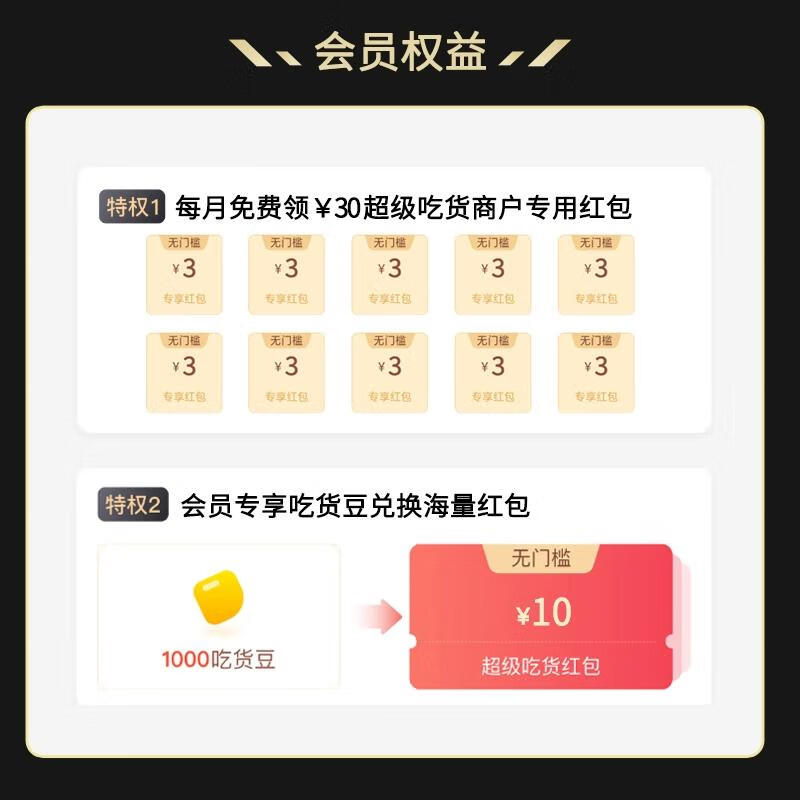 2.99元开通饿了么超级吃货卡，领10张3元无门槛红包插图羊毛日报