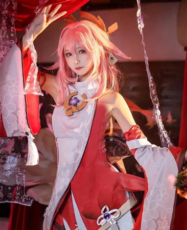 羽生三未COS《八重神子》：唯美绝妙的原神！插图1