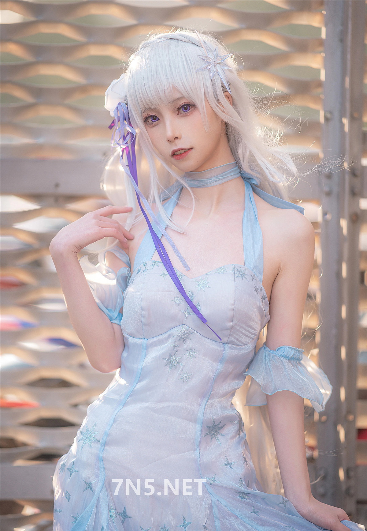 网络红人@坂坂白 艾米莉亚COS[10P/52.7M]