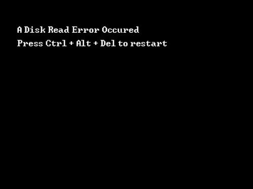 a disk read error occurred怎么解決？