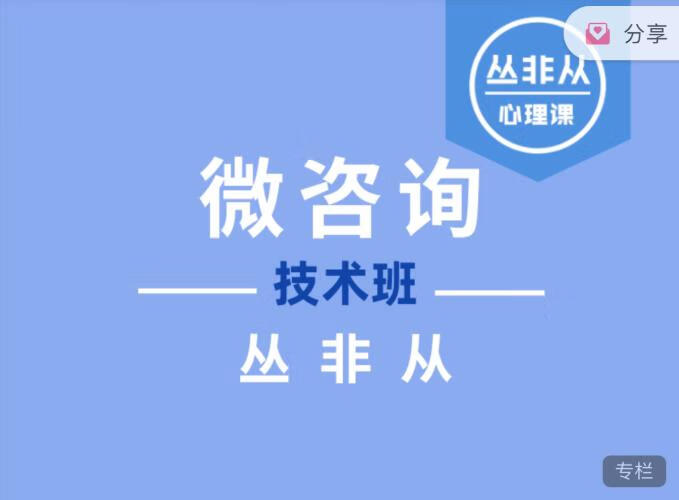 微咨询技术班2023【丛非从】