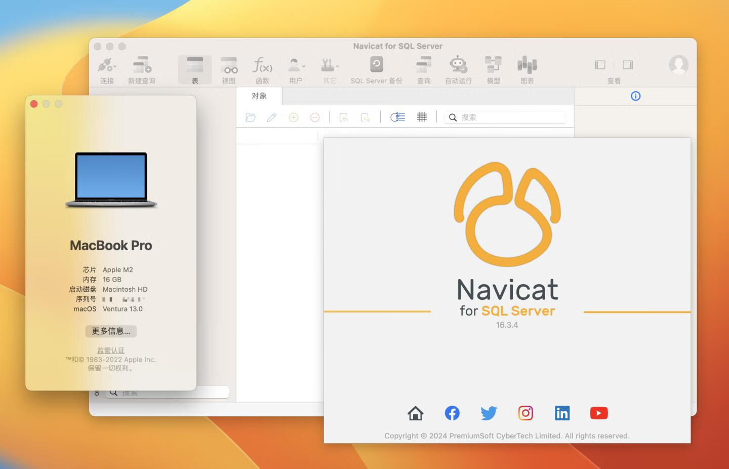 Navicat for SQL Server for mac v16.3.4汉化版 数据库管理工具