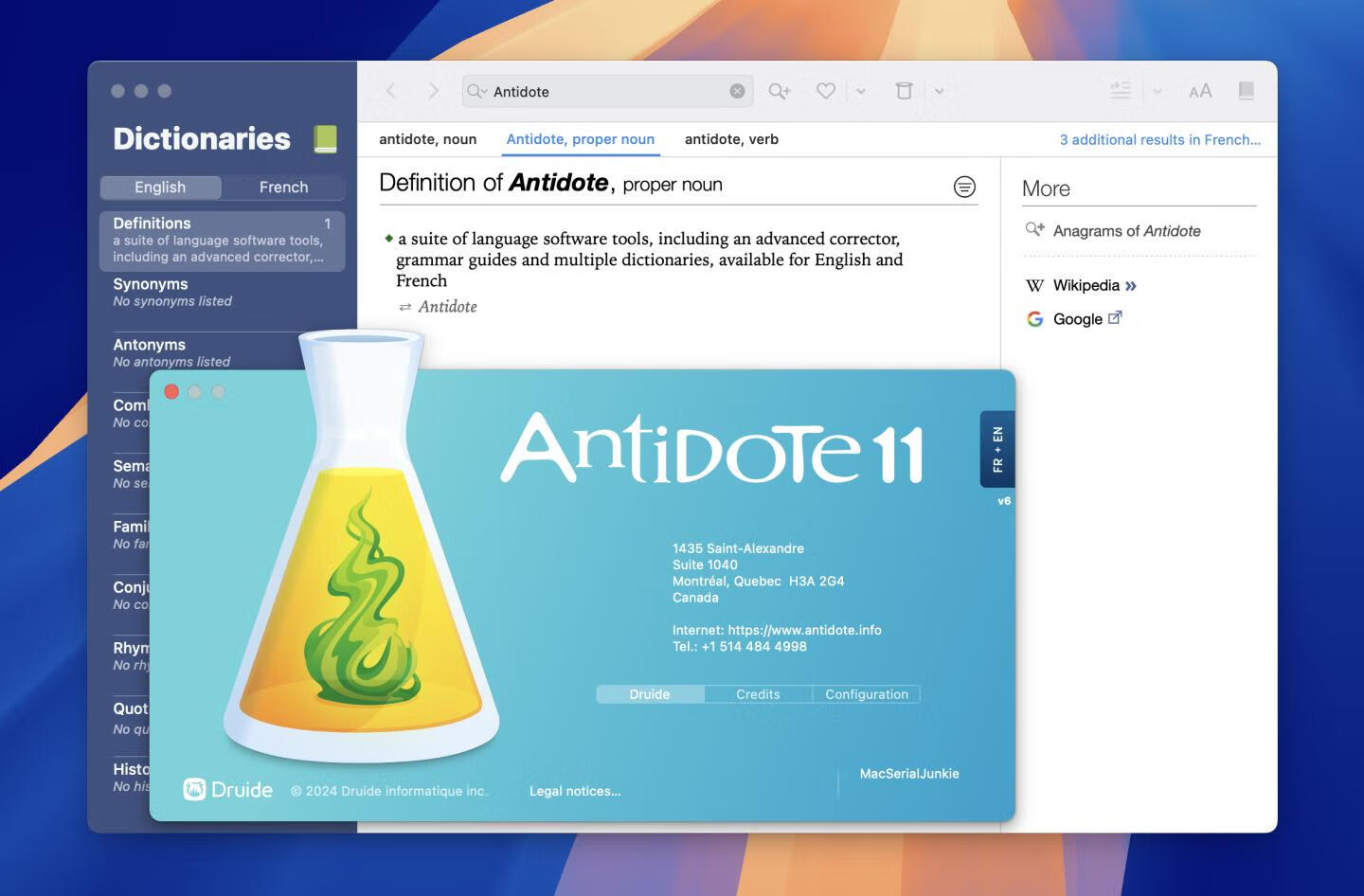 Antidote 11 for mac v11.6激活版 法语学习软件