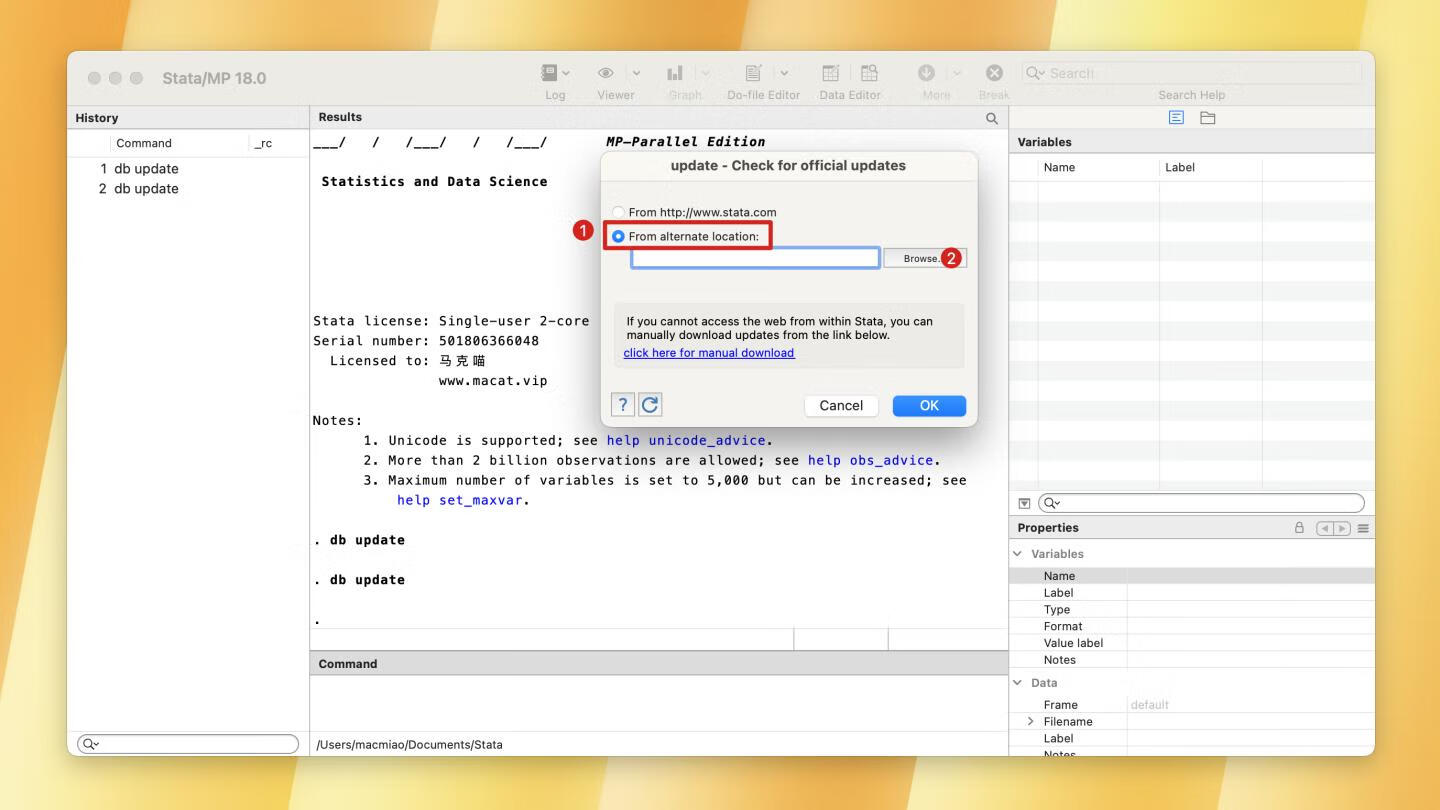 Stata 18 for Mac v18.0 (14feb2024) 永久激活版 强大的数据分析计算软件