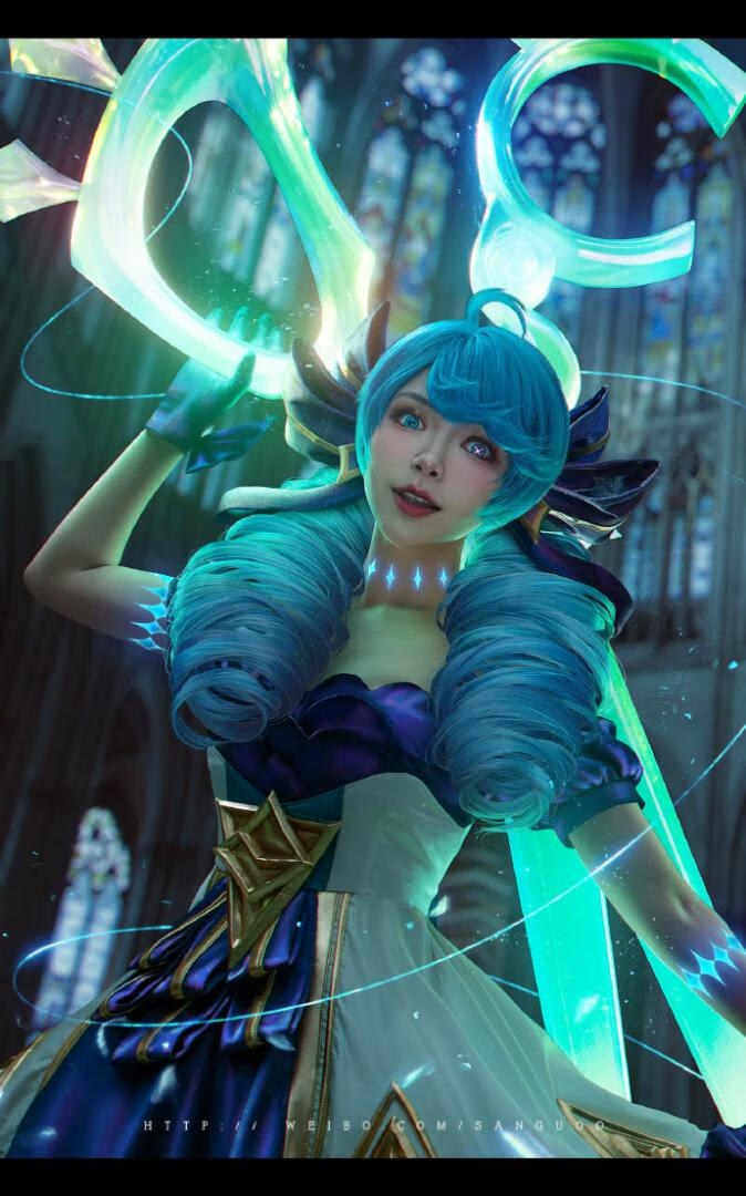 「COSPALY」英雄联盟灵罗娃娃·格温-9P@月潋寒殇i