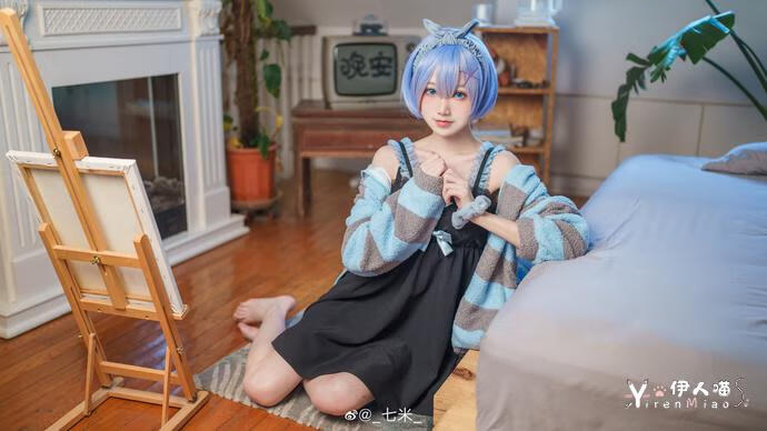 「COSPALY」从零开始的异世界生活蕾姆居家服-13P @_七米_ (13).jpg