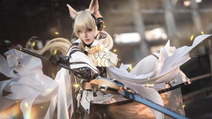 「COSPALY」明日方舟耀骑士玛嘉烈·临光-10P@啊板的猫