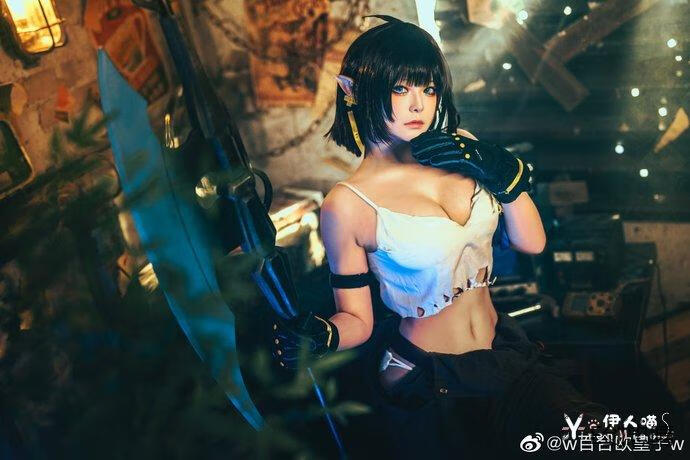 「COSPALY」明日方舟森蚺熔锻铸匠-15P @百合欧皇子