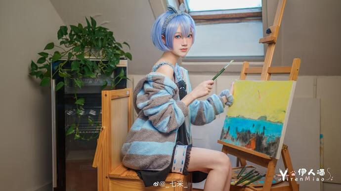 「COSPALY」从零开始的异世界生活蕾姆居家服-13P @_七米_ (6).jpg