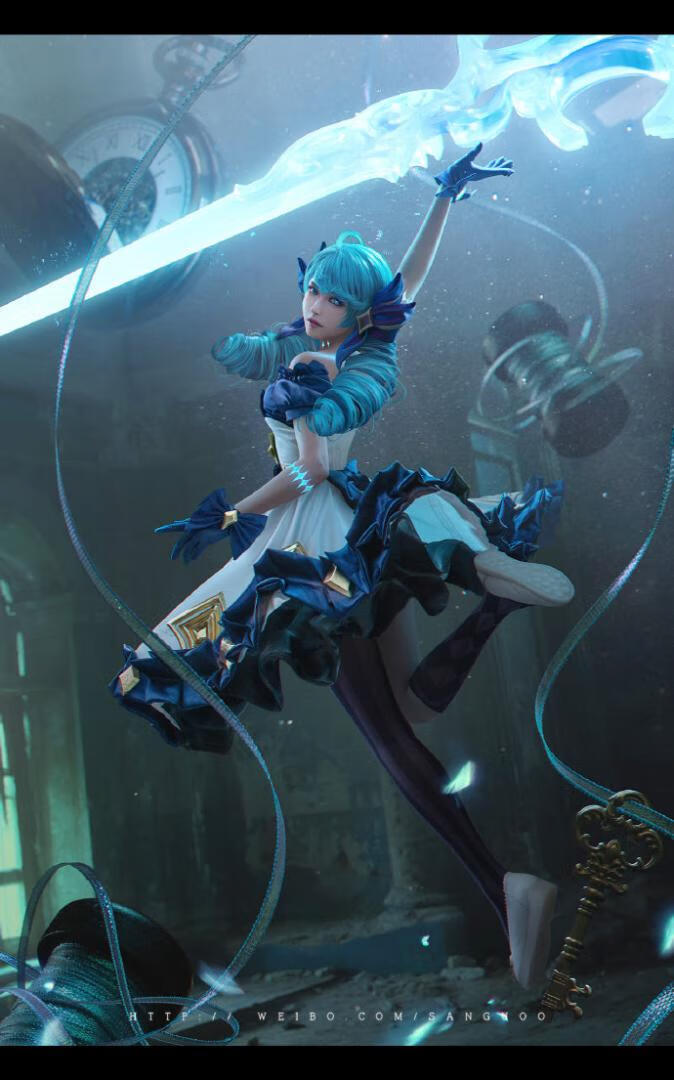 「COSPALY」英雄联盟灵罗娃娃·格温-9P@月潋寒殇i