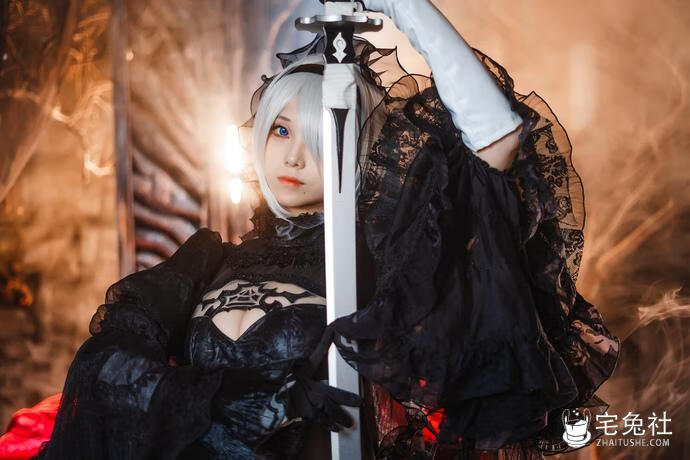 蜜汁猫裘 cosplay作品105 2B 宅兔社.jpg