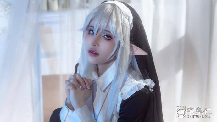 鹿八岁baby – NO.055 堕落修女.jpg 鹿八岁baby全套作品图合集 反差萌与混血感颜值炸裂