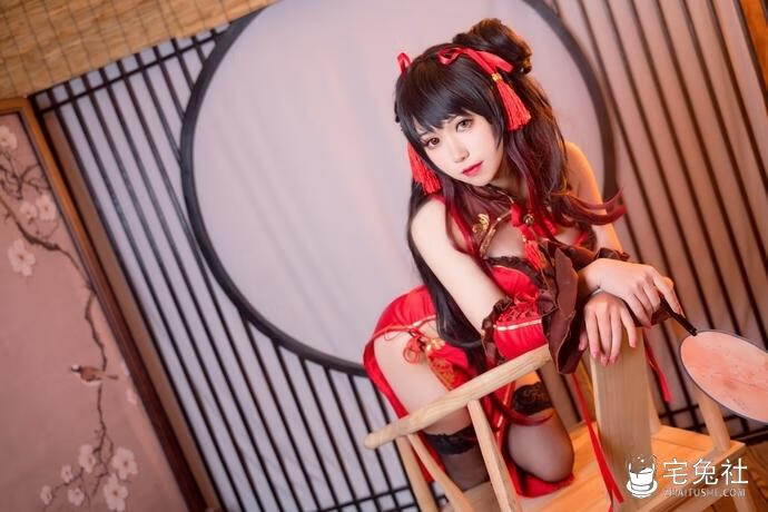 芋圆侑子 cosplay作品003 狂三 宅兔社.jpg 芋圆侑子全套cos图片合集 芋圆侑子是芋圆呀呀吗?