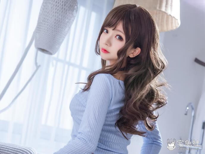 日奈娇-cosplay作品040-牛仔裤正片-宅兔社.jpg 日奈娇奶牛版甘雨女仆 优雅与俏皮的双重魅力!