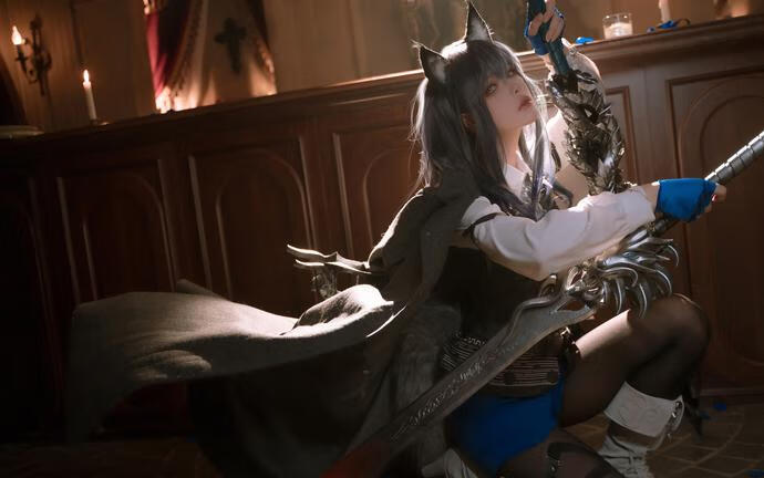 w百合欧皇子w cosplay作品016 切利尼娜 (1) 宅兔社.jpg w百合欧皇子w全套作品图合集 cos圈的一股清流