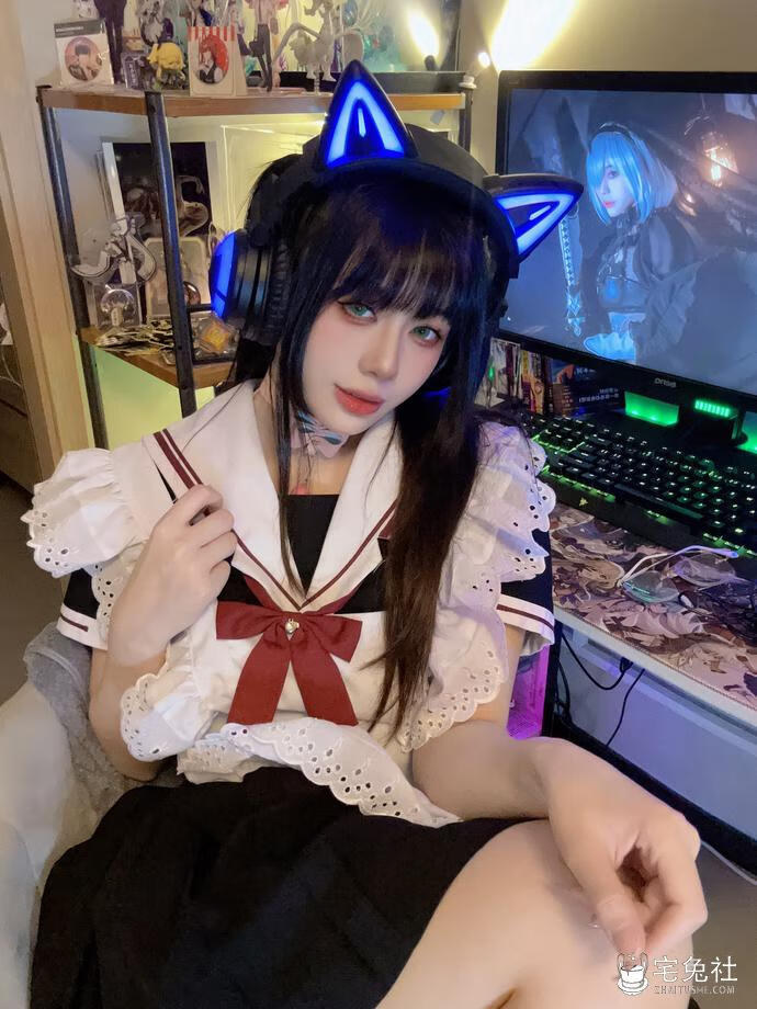 阿九从不咕咕 cosplay作品008 不听话的妹妹 宅兔社.jpg 阿九从不咕咕全套cos图片合集 肉墩墩的八重樱子你扛得住吗?