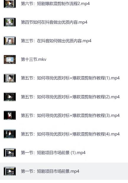 短剧混剪与原创爆款实战课：掌握短视频涨粉与变现全流程