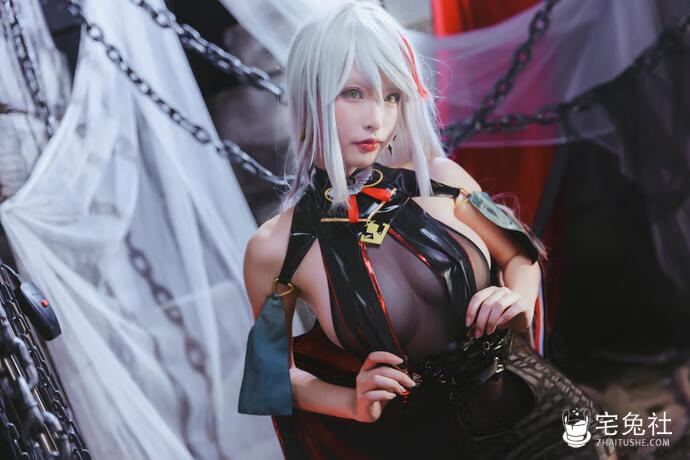 清水由乃 cosplay作品028 埃吉尔 宅兔社 (4).jpg 清水由乃cos埃吉尔惊艳亮相!性感女王霸气登场,粉丝疯狂打call!