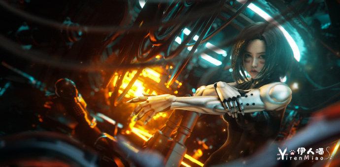 六二二同学全套的图片合集 胶衣战斗天使阿丽塔 (1).jpeg 上海软妹子六二二同学阿丽塔cos作品简直是神还原