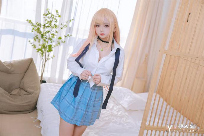 日奈娇 cosplay作品 更衣人偶喜多川海梦泳装 伊人喵.jpg 日奈娇最新合集资源分享 人如其名娇嫩可爱的妹子