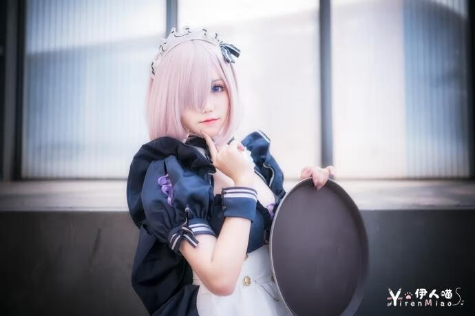 芋圆侑子 NO.017 黑枪呆女仆自拍.jpg 芋圆侑子COS作品火爆全网!这位甜美妹子如何玩转御姐风?