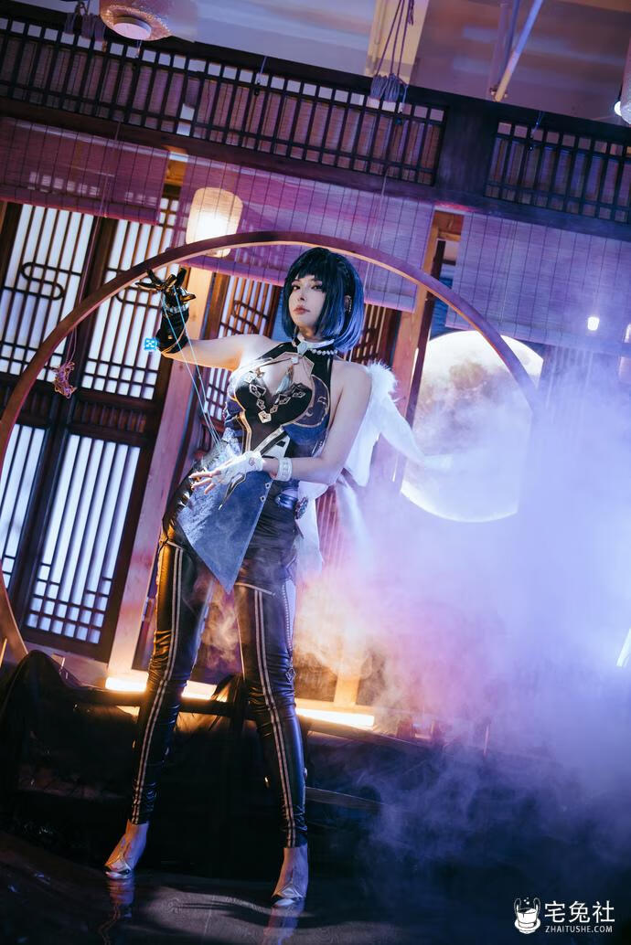 秋和柯基 cosplay作品109 夜兰 (1) 宅兔社.jpg 秋和柯基cos图集作品收藏指南,大胆突出的美丽!颜值身材双赢!