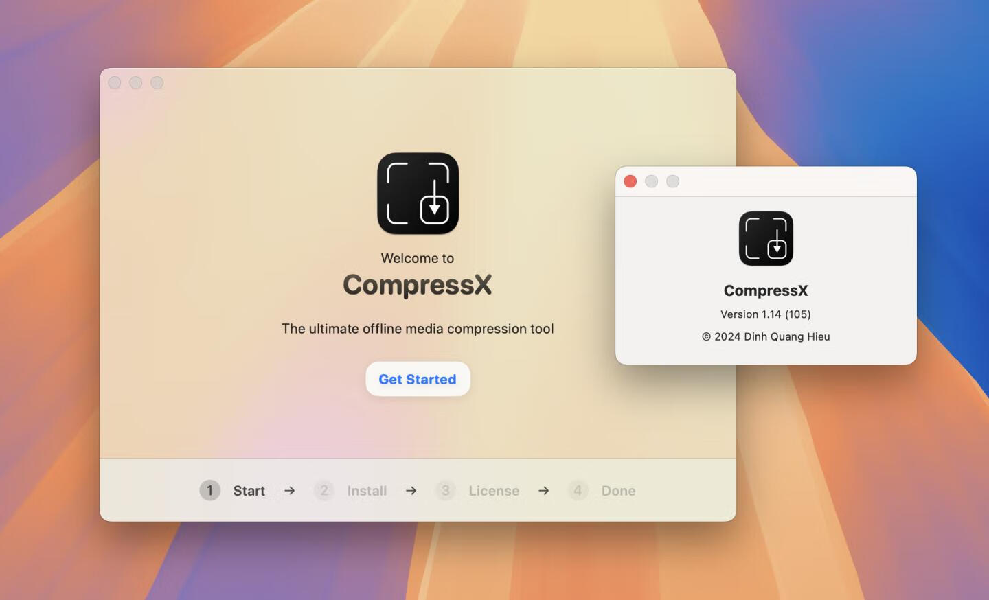 CompressX for Mac v1.5.1直装版 离线视频和图像压缩软件