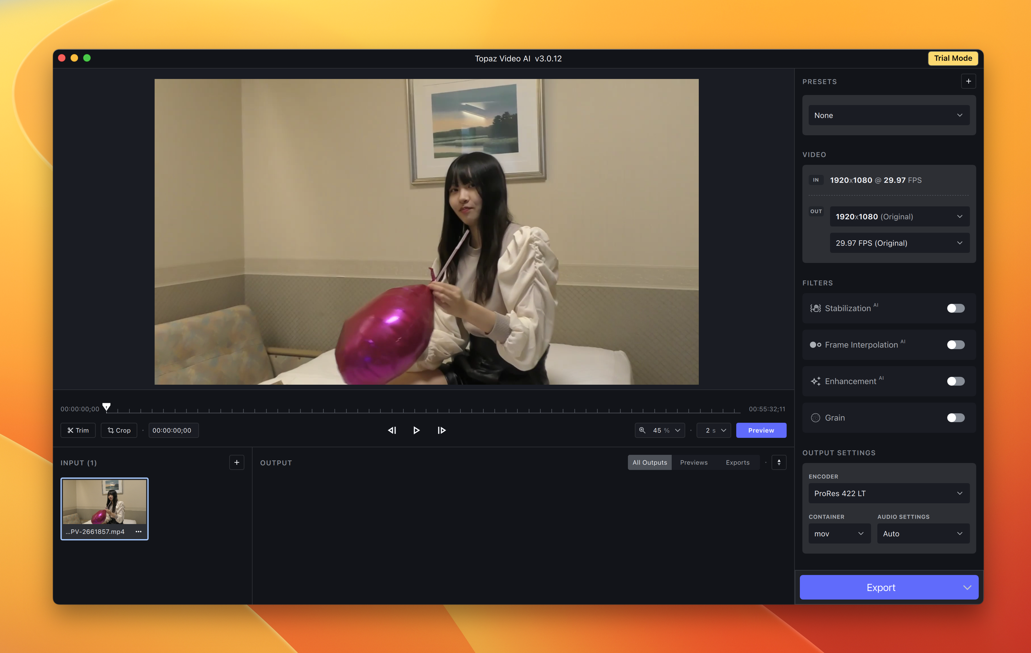 👍 AI视频无损放大软件 Topaz Video Enhance AI for Mac v3.0.12 破解版 用AI智能实现视频画质增强