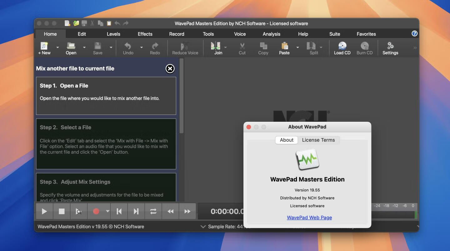 NCH WavePad for Mac v19.55注册版 mac音频编辑软件