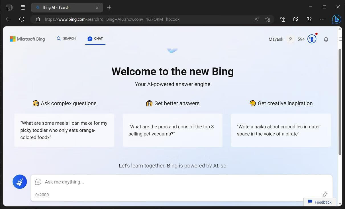 微软新ChatGPT Bing搜索引擎开始向部分非邀请用户推广